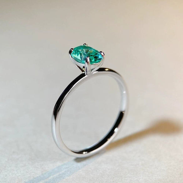 Wholesale Women's Allmatch Geometric S925 Sterling Silver Ring With High Carbon Diamond And Electroplating