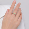 Wholesale Women's Allmatch Geometric 925 Sterling Silver Ring With Electroplating
