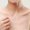 Wholesale Women's Allmatch Lucky Flower Sterling Silver 925 Pendant Necklace With Cross Chain And Seiko Design
