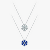 Wholesale Women's Allmatch Lucky Flower Sterling Silver 925 Pendant Necklace With Cross Chain And Seiko Design