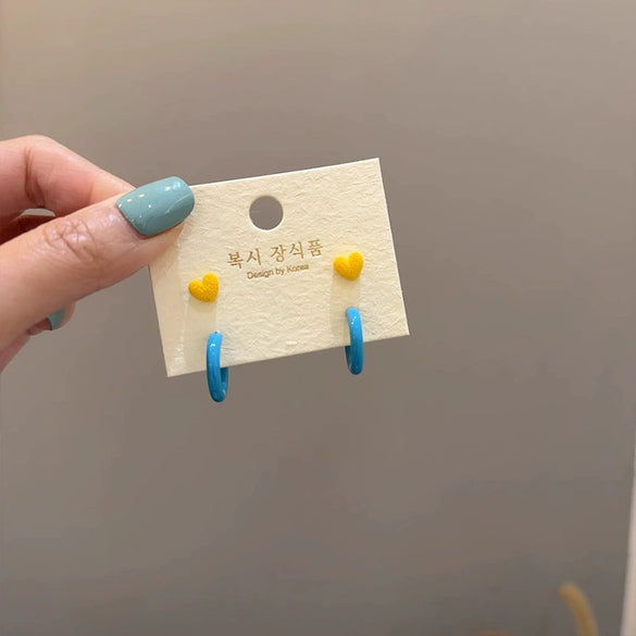 Wholesale Women's Alloy And 925 Silver Heart Shape Electroplated Pearl Love Earrings