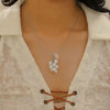 Wholesale Women's Alloy And Tiger Eye Stone Geometric Style Electroplated Regular Chain Necklace