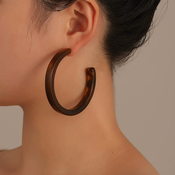 Wholesale Women's Alloy And Tiger Eye Stone Geometric Style Electroplated Regular Chain Necklace