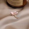 Wholesale Women's Alloy Antirunning Brooch With Flower Pattern And Electroplating Design