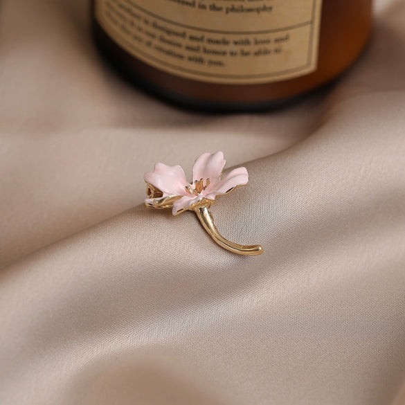 Wholesale Women's Alloy Antirunning Brooch With Flower Pattern And Electroplating Design