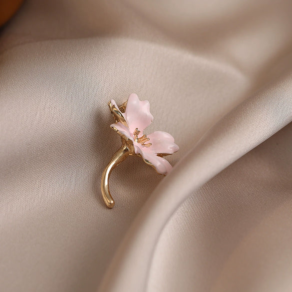Wholesale Women's Alloy Antirunning Brooch With Flower Pattern And Electroplating Design