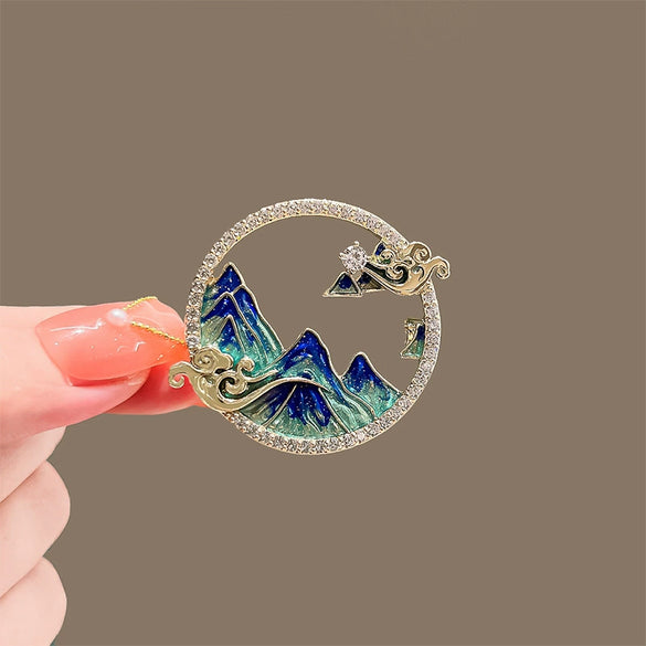 Wholesale Women's Alloy Antislip Brooch With Zodiac Pattern And Electroplating Design