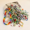 Wholesale Women's Alloy Beaded Clavicle Necklace With Flower And Heart Patterns Electroplated In Fresh Style