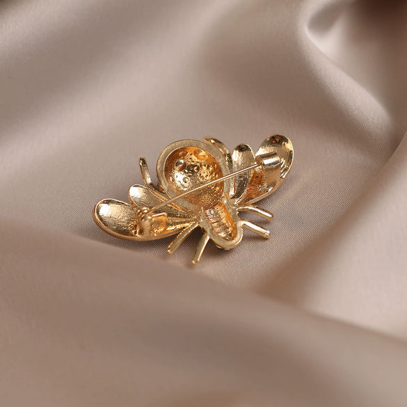 Wholesale Women's Alloy Bee Brooch Minimalist Style With Electroplating