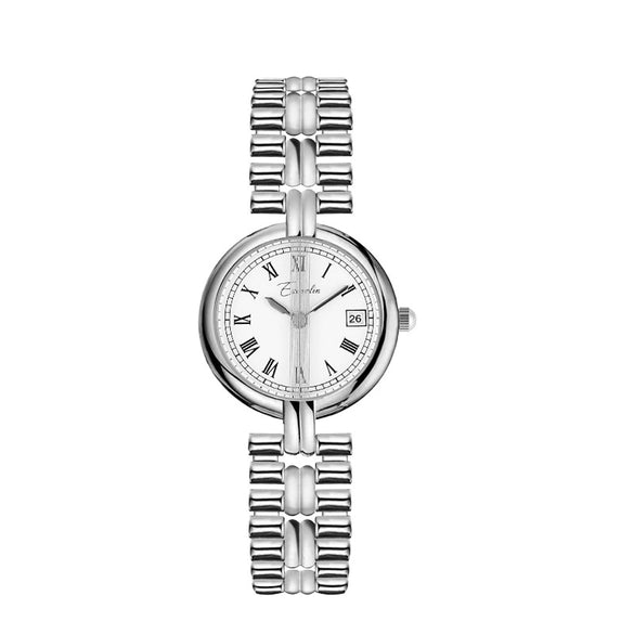 Wholesale Women's Alloy Belt Round Dial Mineral Reinforced Glass Mirror Leisure Style Watch
