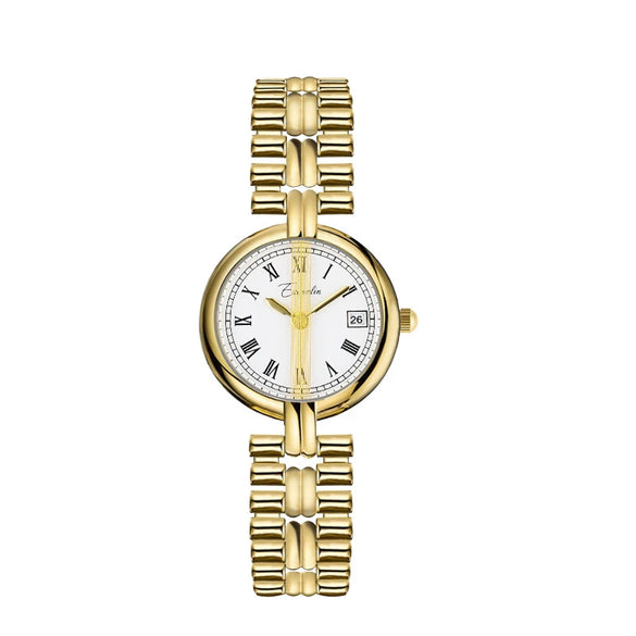 Wholesale Women's Alloy Belt Round Dial Mineral Reinforced Glass Mirror Leisure Style Watch