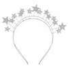Wholesale Women's Alloy Bridal Headband With Double Layer Star Design Letter Text Flower Pattern And Electroplating Treatment