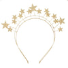 Wholesale Women's Alloy Bridal Headband With Double Layer Star Design Letter Text Flower Pattern And Electroplating Treatment