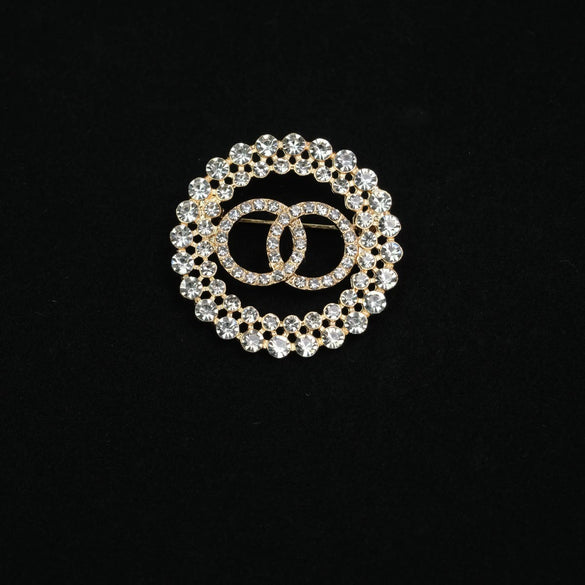Wholesale Women's Alloy Brooch In Palace Style With Heart And Geometric Patterns And Electroplating Treatment