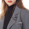 Wholesale Women's Alloy Butterfly Suit Brooch With Electroplating Design