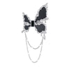 Wholesale Women's Alloy Butterfly Suit Brooch With Electroplating Design