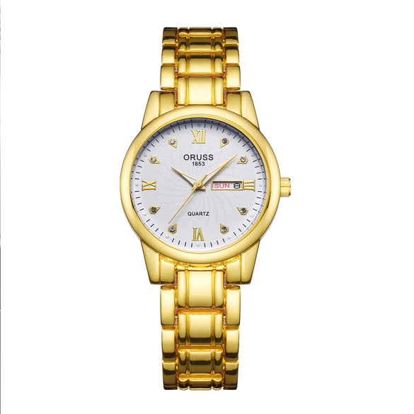 Wholesale Women's Alloy Case Mineral Reinforced Glass Mirror Business Style Digital Watches