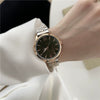 Wholesale Women's Alloy Case Quartz Watch With Steel Band And Ordinary Glass Mirror Leisure Style