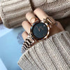 Wholesale Women's Alloy Case Stainless Steel Band Round Dial Leisure Style Watch