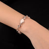 Wholesale Women's Alloy Cat's Eye Leaf Electroplated Bracelet