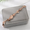 Wholesale Women's Alloy Cat's Eye Leaf Electroplated Bracelet
