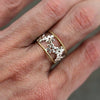 Wholesale Women's Alloy Chrysanthemum Style Electroplated Opening Adjustable Ring