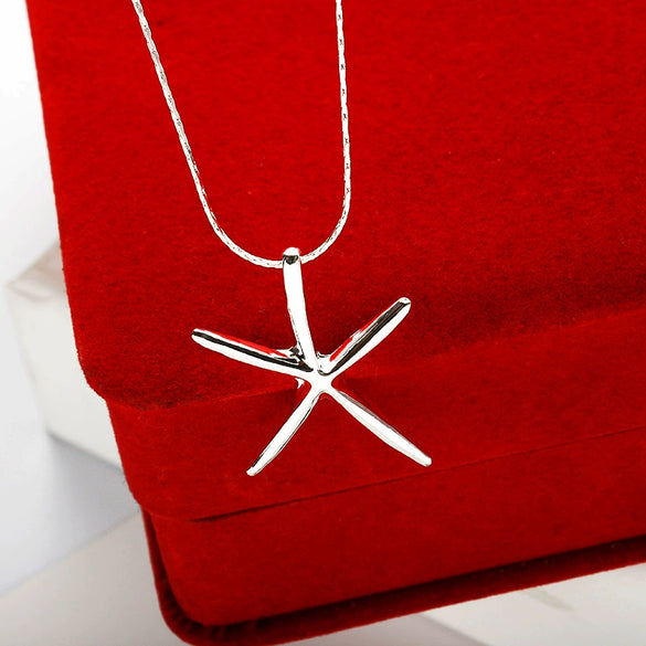 Wholesale Women's Alloy Clavicle Chain With Starfish Pendant And Electroplating Treatment Animal Style Jewelry