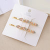 Wholesale Women's Alloy Colorful Crystal Bow Flower And Butterfly Rhinestone Side Hair Clip With Electroplating Cartoon Style