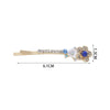 Wholesale Women's Alloy Colorful Crystal Bow Flower And Butterfly Rhinestone Side Hair Clip With Electroplating Cartoon Style