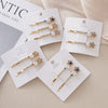Wholesale Women's Alloy Colorful Crystal Bow Flower And Butterfly Rhinestone Side Hair Clip With Electroplating Cartoon Style