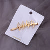Wholesale Women's Alloy Copper Goldplated Dart Hair Clip
