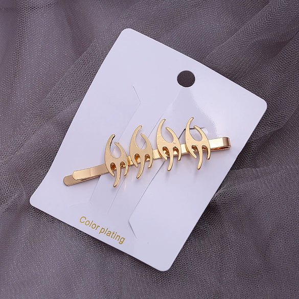 Wholesale Women's Alloy Copper Goldplated Dart Hair Clip