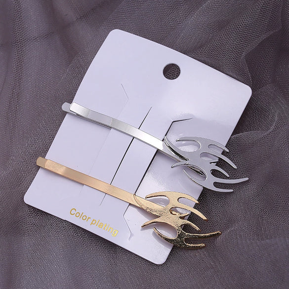 Wholesale Women's Alloy Copper Goldplated Dart Hair Clip