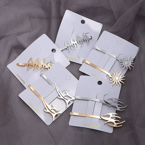 Wholesale Women's Alloy Copper Goldplated Dart Hair Clip