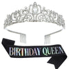 Wholesale Women's Alloy Crystal Crown Belt With Geometric Style And Electroplating Process