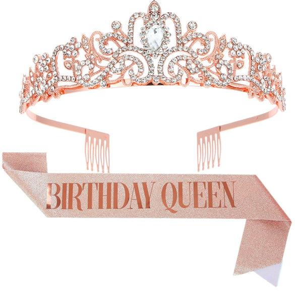 Wholesale Women's Alloy Crystal Crown Belt With Geometric Style And Electroplating Process