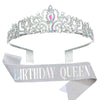 Wholesale Women's Alloy Crystal Crown Belt With Geometric Style And Electroplating Process