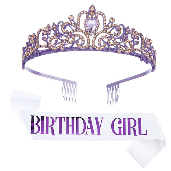 Wholesale Women's Alloy Crystal Crown Belt With Geometric Style And Electroplating Process