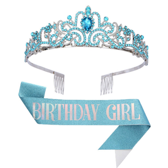 Wholesale Women's Alloy Crystal Crown Belt With Geometric Style And Electroplating Process