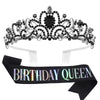 Wholesale Women's Alloy Crystal Crown Belt With Geometric Style And Electroplating Process