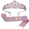 Wholesale Women's Alloy Crystal Crown Belt With Geometric Style And Electroplating Process
