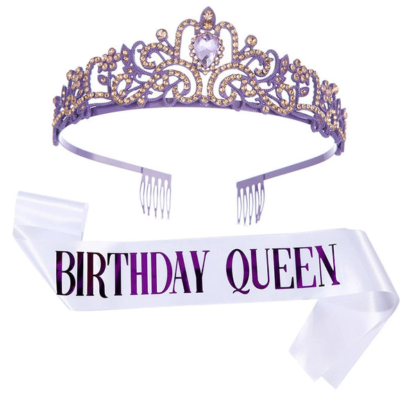 Wholesale Women's Alloy Crystal Crown Belt With Geometric Style And Electroplating Process