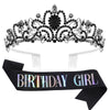 Wholesale Women's Alloy Crystal Crown Belt With Geometric Style And Electroplating Process