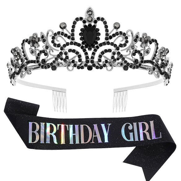 Wholesale Women's Alloy Crystal Crown Belt With Geometric Style And Electroplating Process