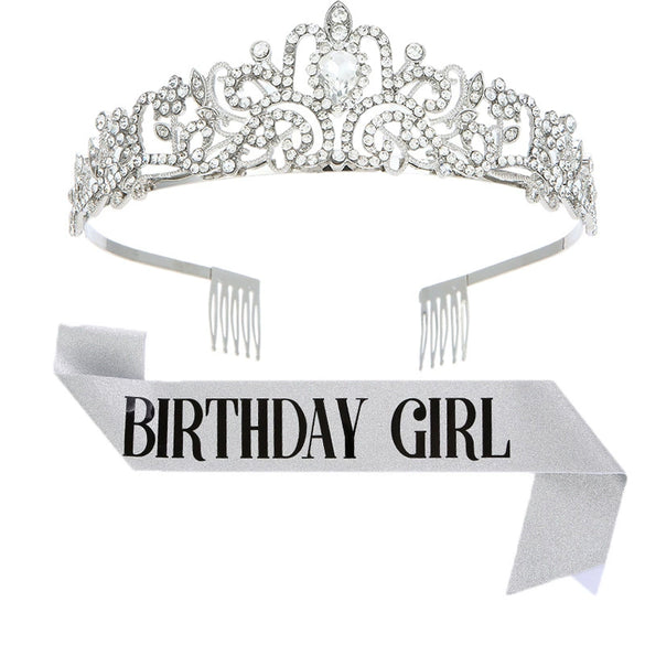 Wholesale Women's Alloy Crystal Crown Belt With Geometric Style And Electroplating Process