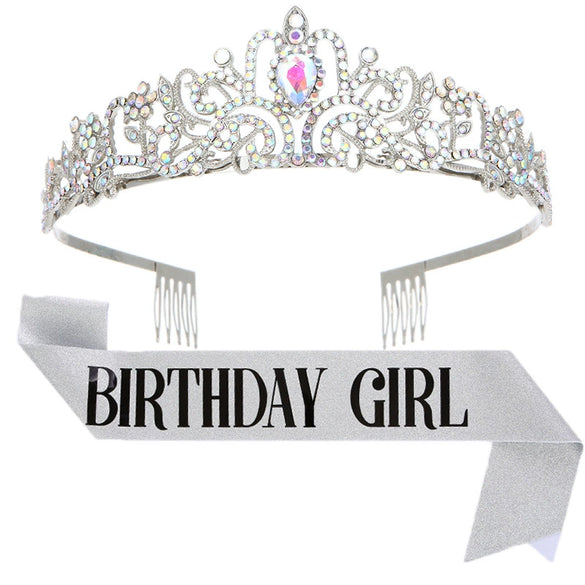 Wholesale Women's Alloy Crystal Crown Belt With Geometric Style And Electroplating Process
