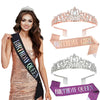Wholesale Women's Alloy Crystal Crown Belt With Geometric Style And Electroplating Process