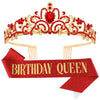 Wholesale Women's Alloy Crystal Crown Belt With Geometric Style And Electroplating Process