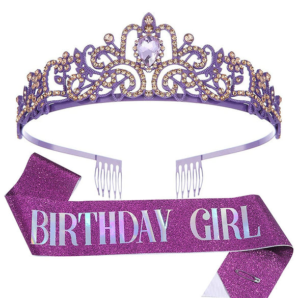 Wholesale Women's Alloy Crystal Crown Belt With Geometric Style And Electroplating Process