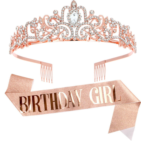 Wholesale Women's Alloy Crystal Crown Belt With Geometric Style And Electroplating Process